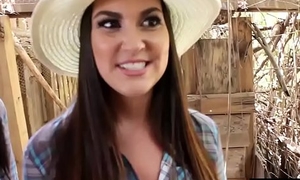 Petite cowgirl puberty fucked wits a farmer guys fixed dick